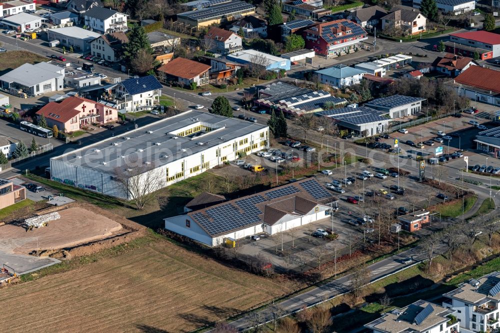 Aerial photograph Ettenheim - Company grounds and facilities of Stueckle Druck and Verlag in Ettenheim in the state Baden-Wurttemberg, Germany
