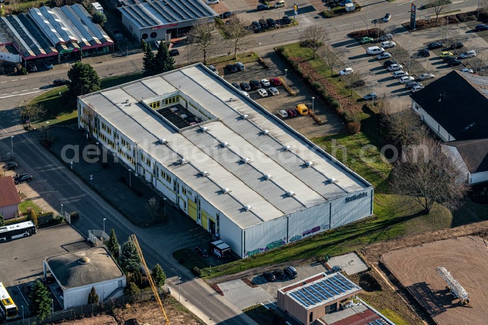 Aerial image Ettenheim - Company grounds and facilities of Stueckle Druck and Verlag in Ettenheim in the state Baden-Wurttemberg, Germany