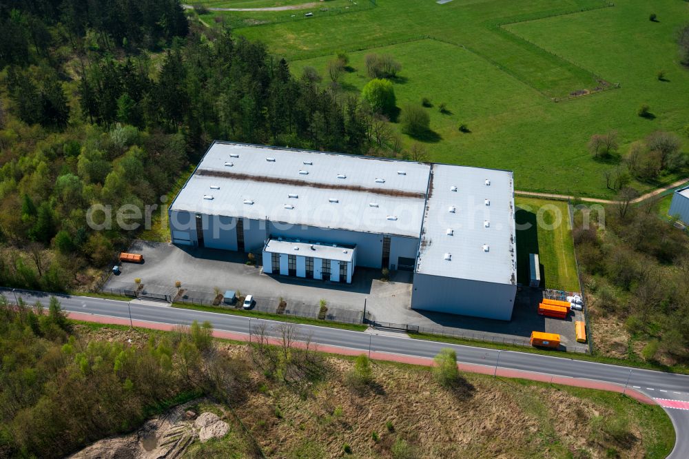 Aerial image Stade - Company grounds and facilities of TAI (Turkish Aerospace) Hamburg GmbH & Co. Kg in Stade in the state Lower Saxony, Germany