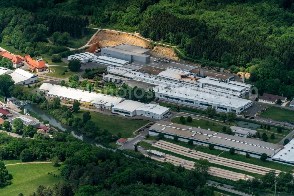 Aerial photograph Sigmaringendorf - Company grounds and facilities of Zollern GmbH & Co. KGMaschinenbau in Sigmaringendorf in the state Baden-Wuerttemberg, Germany