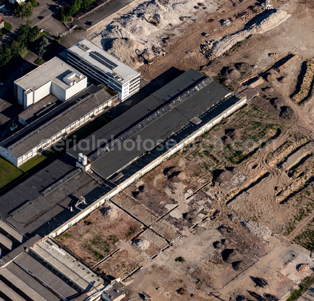 Aerial photograph Gengenbach - Areas - demolition and unsealing work on Aliseo grounds on street Allmend in Gengenbach in the state Baden-Wuerttemberg, Germany