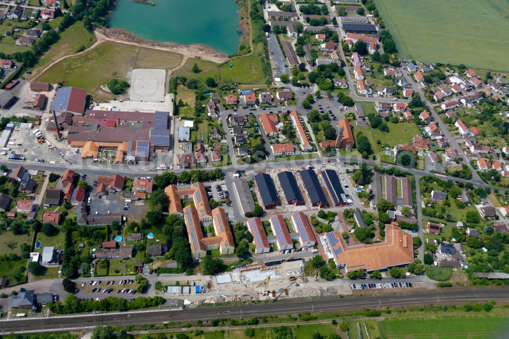 Friedland from the bird's eye view: Refugee - buildings in Friedland in the state Lower Saxony