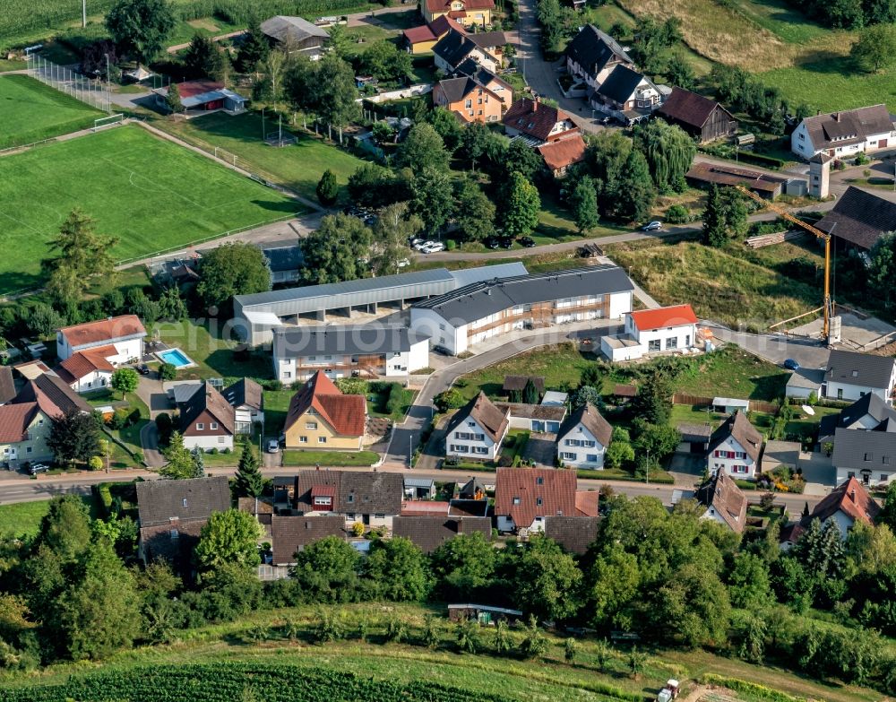 Ettenheim from the bird's eye view: Refugee - buildings Ettenheimweiler in Ettenheim in the state Baden-Wurttemberg, Germany
