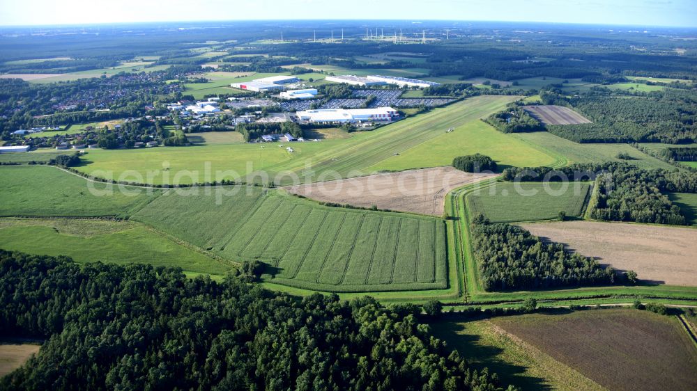 Aerial photograph Hodenhagen - Airfield in Hodenhagen in the state Lower Saxony, Germany
