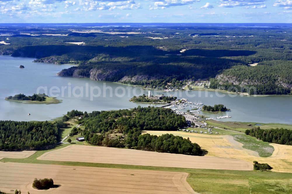 Aerial photograph Stegeborg - Runway with tarmac terrain of airfield Stegeborg flygfaelt in Oestergoetlands laen, Sweden