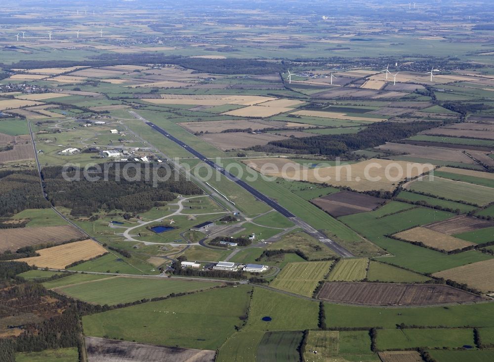 Aerial image Schwesing - Airfield Schwesing in Schleswig-Holstein