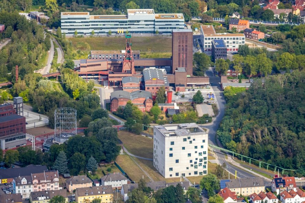 Aerial photograph Essen - University- area of Folkwang Universitaet of Kuenste on Gelsenkirchener Strasse in Essen in the state North Rhine-Westphalia, Germany