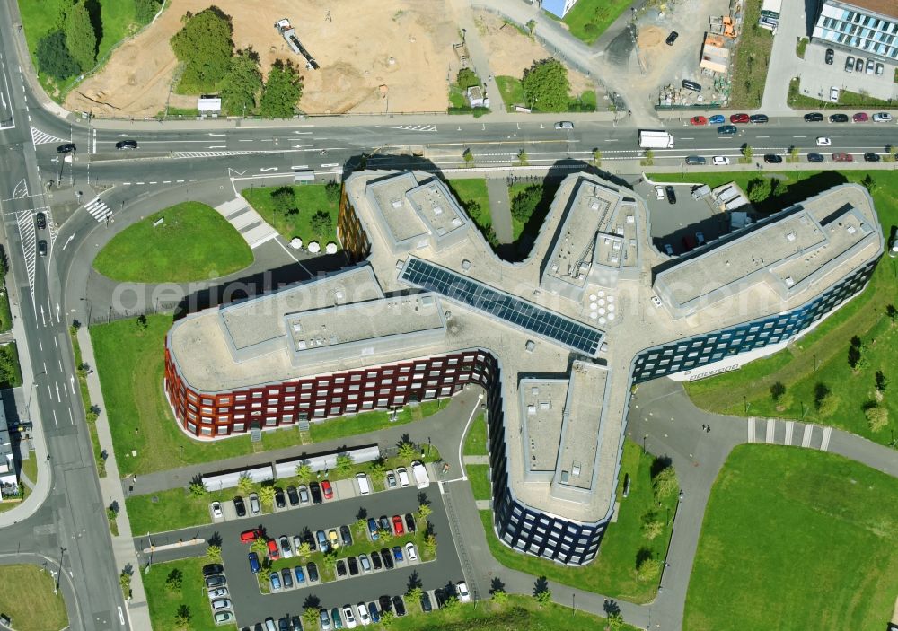 Gießen from above - Research building and office complex BFS - biomedical research centre Seltersberg in Giessen in the federal state Hessen, Germany