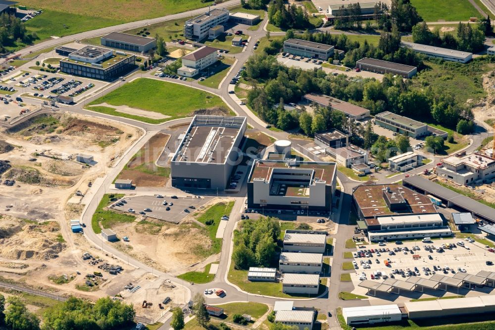 Aerial image Immendingen - Research building and office complex Daimler Pruef- and Technologiezentrum on Gottlieb-Daimler-Strasse in Immendingen in the state Baden-Wuerttemberg, Germany