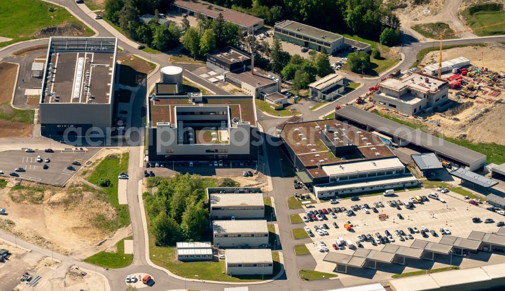 Immendingen from the bird's eye view: Research building and office complex Daimler Pruef- and Technologiezentrum on Gottlieb-Daimler-Strasse in Immendingen in the state Baden-Wuerttemberg, Germany