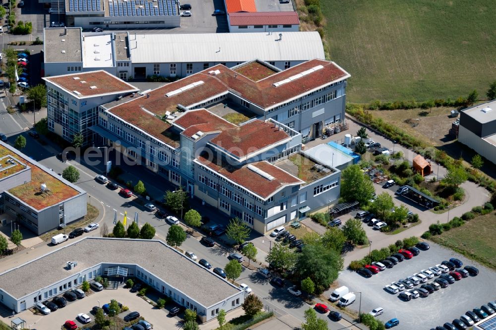 Aerial photograph Würzburg - Research building and office complex of SKZ - Das Kunststoffzentrum on Friedrich-Bergius-Ring in Wuerzburg in the state Bavaria, Germany