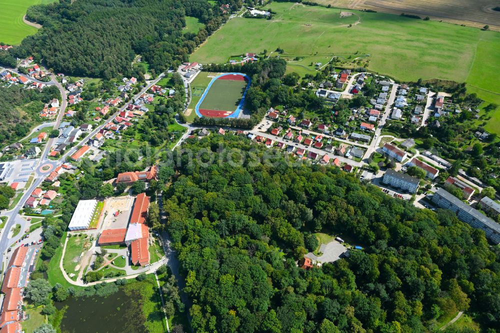 Aerial photograph Burg Stargard - Forest areas in Klueschenberg in Burg Stargard in the state Mecklenburg - Western Pomerania, Germany