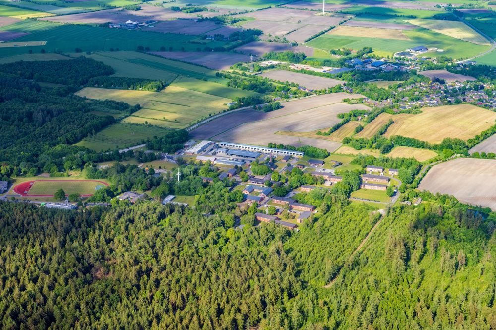 Aerial photograph Stadum - Forest areas in in Stadum in the state Schleswig-Holstein, Germany