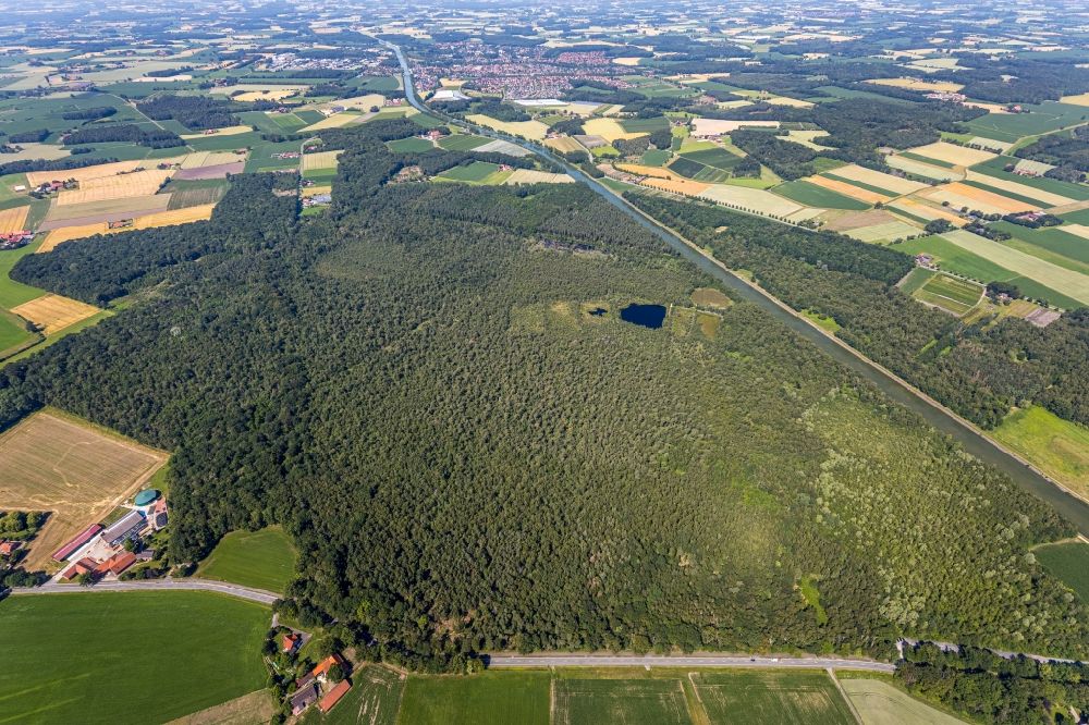 Aerial photograph Senden - Forest areas in Venner Moor in Senden in the state North Rhine-Westphalia, Germany