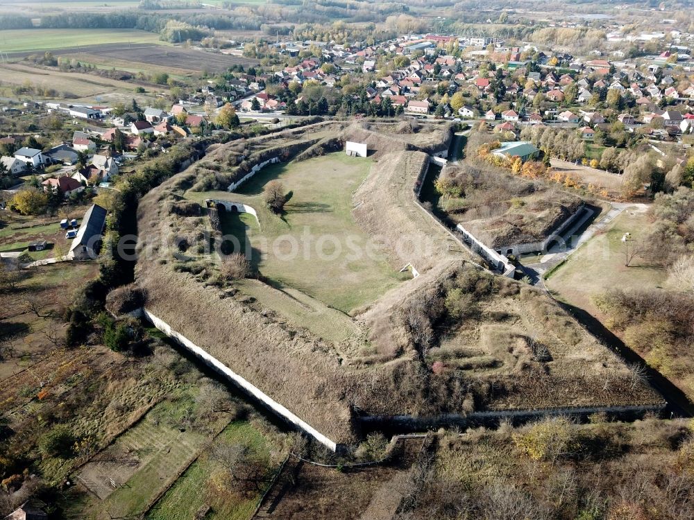 Aerial photograph Komarom - Fragments of the fortress in Komarom in Komarom-Esztergom, Hungary