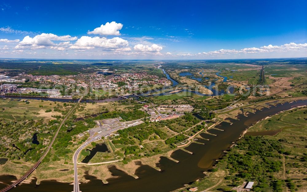 Aerial photograph Küstrin Kostrzyn nad Odra - Fragments of the fortress in Kuestrin Kostrzyn on Oder river in Lubuskie Lebus, Poland