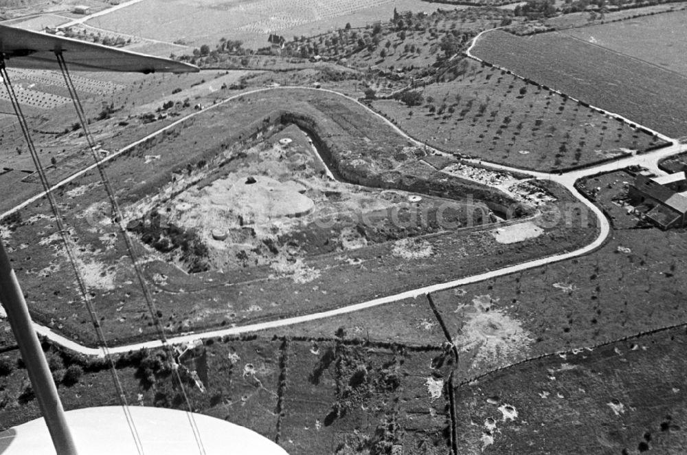 Aerial image Flemalle - Fragments of the fortress in World War II in Flemalle in Region Wallonne, Belgium