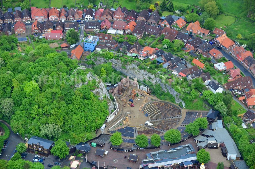 Aerial image Bad Segeberg - Open-air stage of the Karl-May-Spiele in Bad Segeberg in the state Schleswig-Holstein