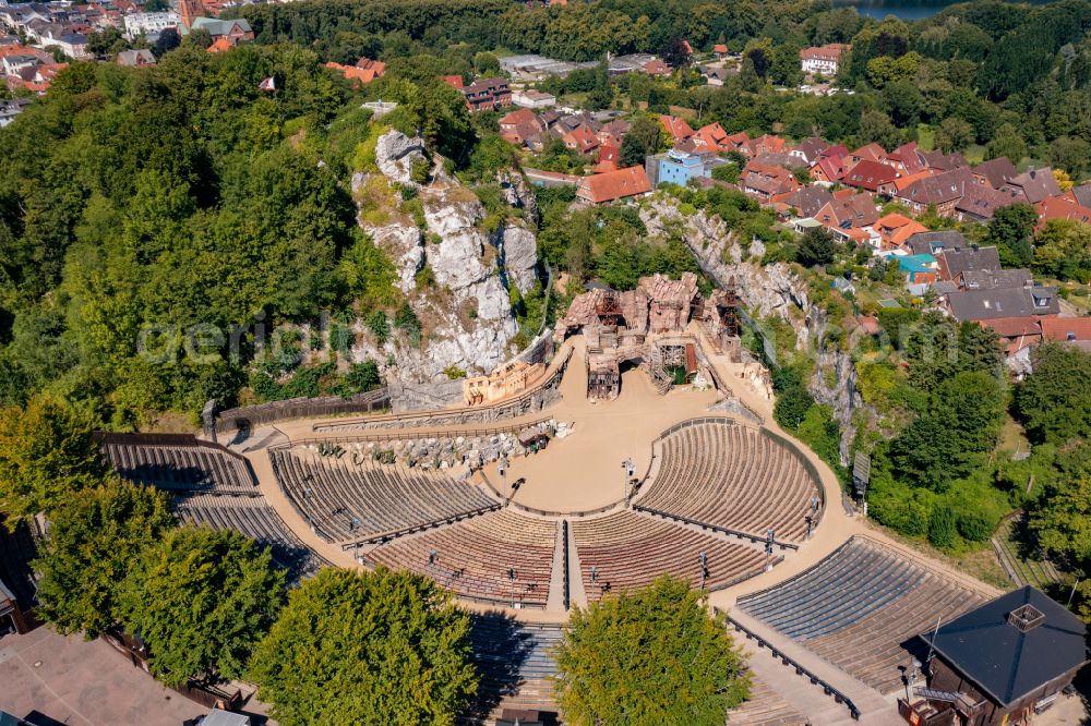 Aerial photograph Bad Segeberg - Open-air stage of the Karl-May-Spiele in Bad Segeberg in the state Schleswig-Holstein