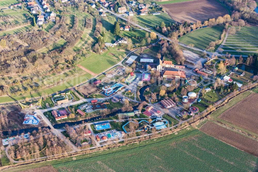 Aerial image Morsbronn-les-Bains - Leisure Centre - Amusement Park Didiland in Morsbronn-les-Bains in Grand Est, France