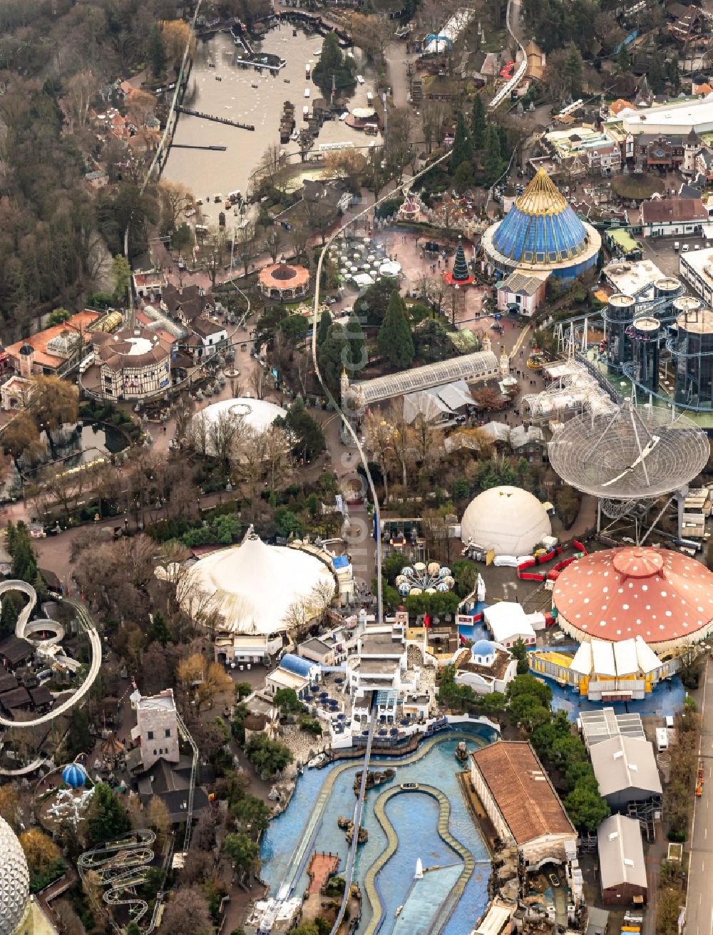 Aerial photograph Rust - Freizeitpark Europa-Park in Rust in the state Baden-Wurttemberg, Germany