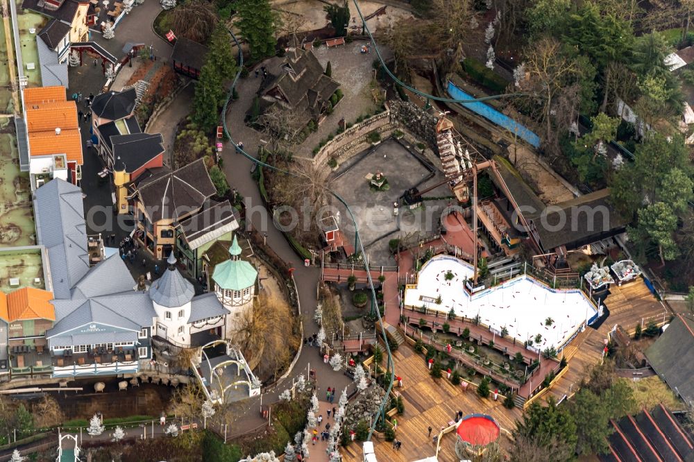 Aerial image Rust - Freizeitpark Europa-Park in Rust in the state Baden-Wurttemberg, Germany