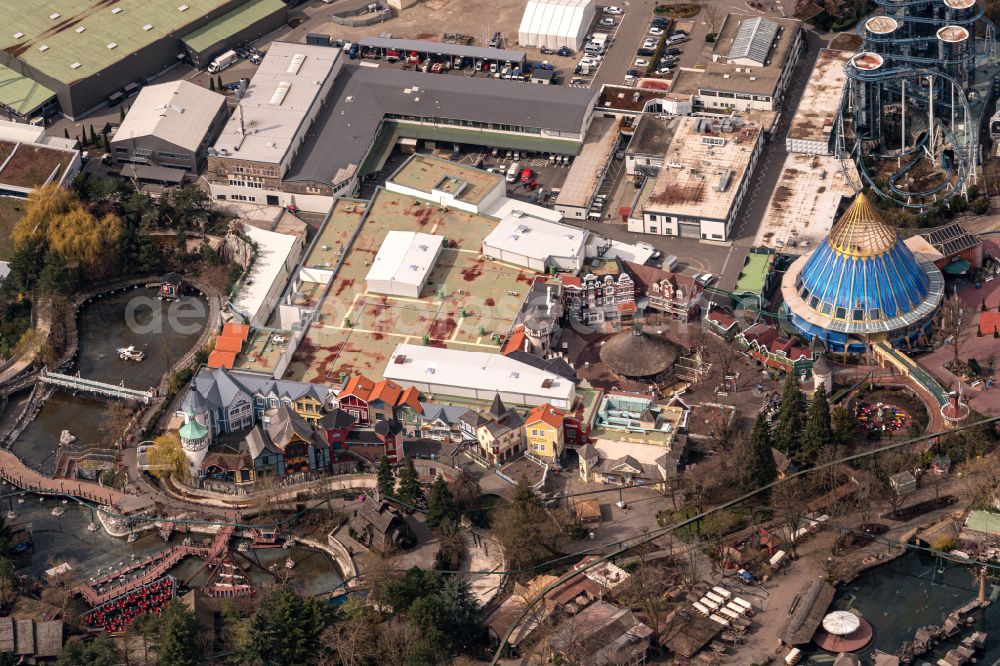 Aerial photograph Rust - Funpark Europa Park in Rust in the state Baden-Wuerttemberg, Germany