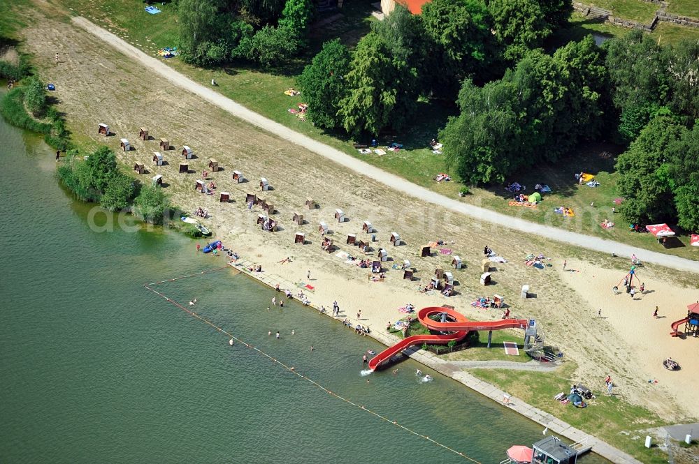 Aerial photograph Hohenfelden - Amusement park at the reservoir Hohenfelden in Hohenfelden in Thuringia