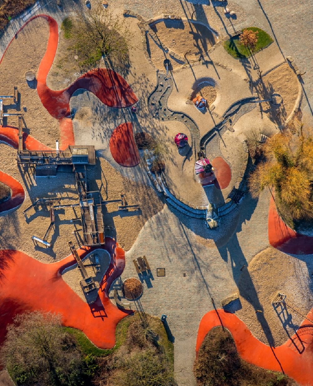 Aerial photograph Hamm - Leisure Centre - Amusement Park - Abenteuer- Spielplatz im Maximilianpark in Hamm in the state North Rhine-Westphalia