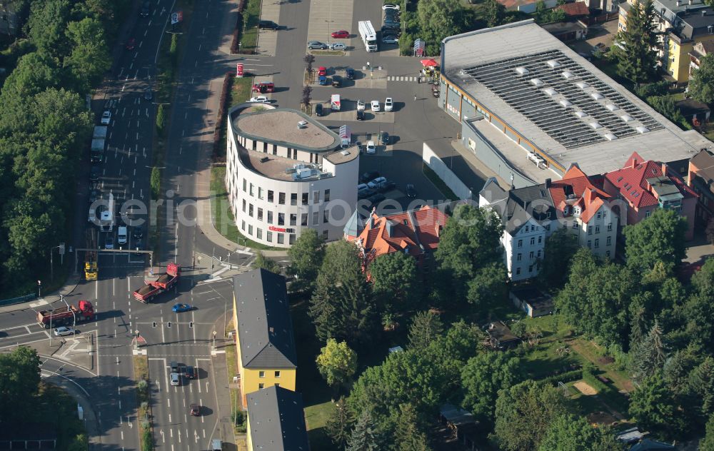 Gotha from the bird's eye view: Leisure Centre - Amusement Park clever fit on street Stielerstrasse in Gotha in the state Thuringia, Germany