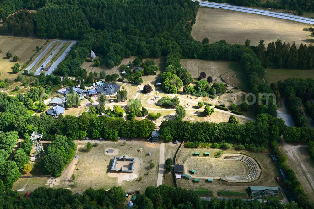 Daldorf from the bird's eye view: Leisure Centre - Amusement Park Erlebniswald Trappenkamp in Daldorf in the state Schleswig-Holstein, Germany