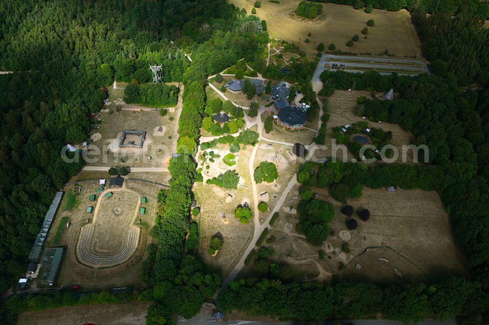 Aerial image Daldorf - Leisure Centre - Amusement Park Erlebniswald Trappenkamp in Daldorf in the state Schleswig-Holstein, Germany