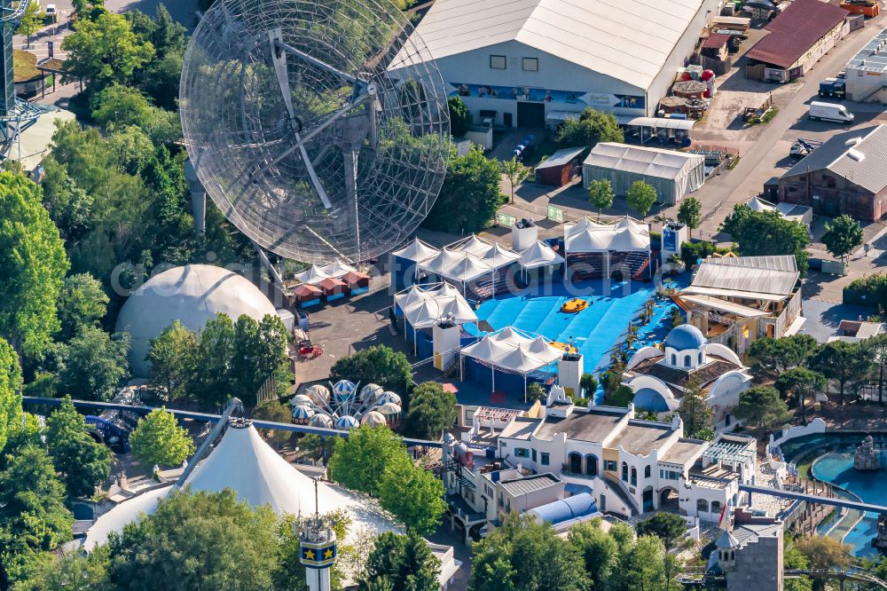 Aerial photograph Rust - Leisure Centre - Amusement Park Europa-Park on street Europa-Park-Strasse in Rust in the state Baden-Wurttemberg, Germany