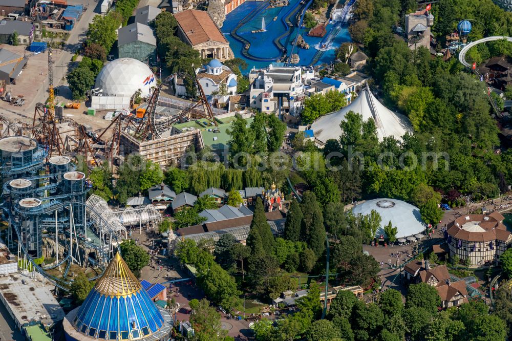 Rust from above - Leisure Centre - Amusement Park Europa-Park on street Europa-Park-Strasse in Rust in the state Baden-Wurttemberg, Germany