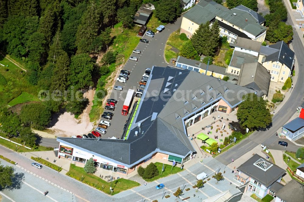 Aerial image Oberhof - Leisure Centre - Amusement Park with dem Exotarium Oberhof on Crawinkler Strasse in Oberhof in the state Thuringia, Germany