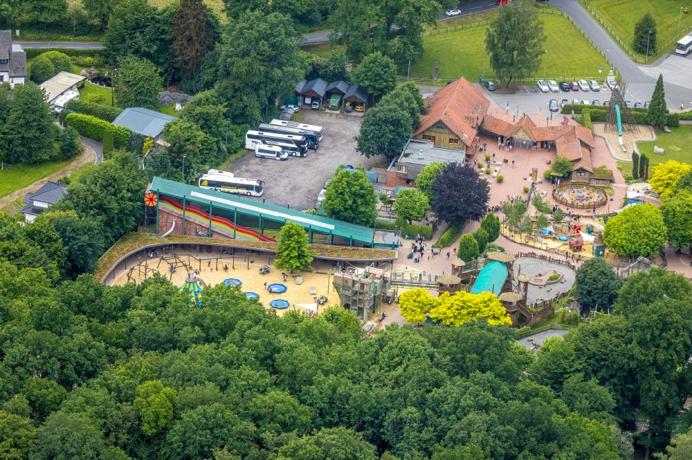 Aerial image Haltern am See - Leisure Centre - Amusement Park Freizeitpark Ketteler Hof GmbH on Rekener Strasse in Haltern am See in the state North Rhine-Westphalia, Germany