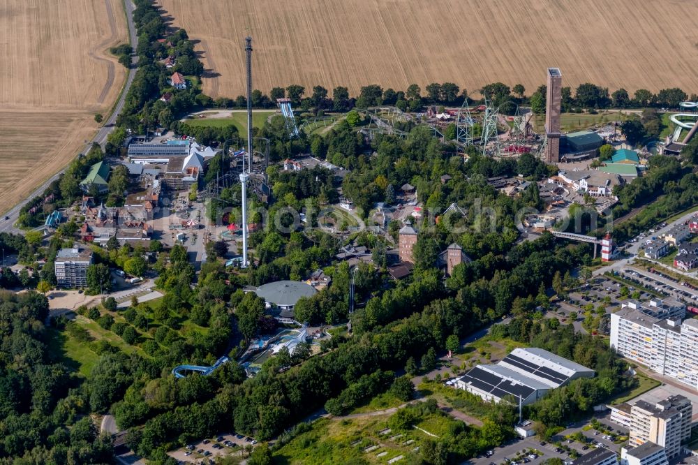 Aerial photograph Sierksdorf - Leisure center - amusement park HANSA-PARK Freizeit- und Familienpark GmbH & Co. KG in Sierksdorf in the state Schleswig-Holstein, Germany