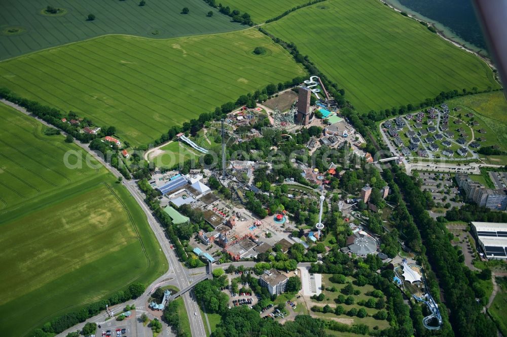 Aerial photograph Sierksdorf - Leisure Centre - Amusement Park HANSA-PARK Am Fahrenkrog in Sierksdorf in the state Schleswig-Holstein, Germany