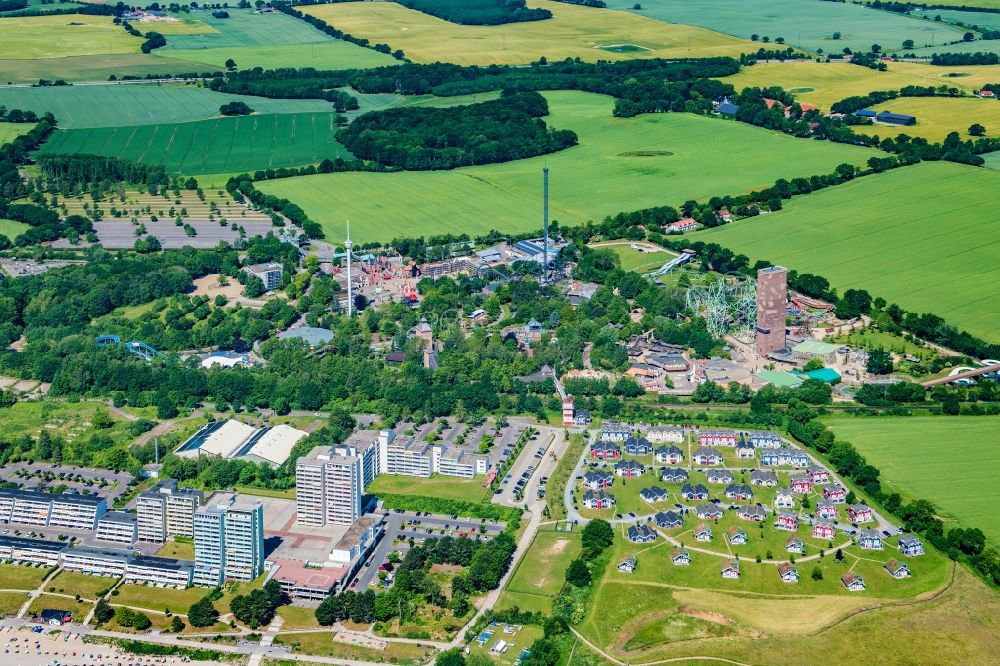 Aerial image Sierksdorf - Leisure Centre - Amusement Park HANSA-PARK Am Fahrenkrog in Sierksdorf in the state Schleswig-Holstein, Germany