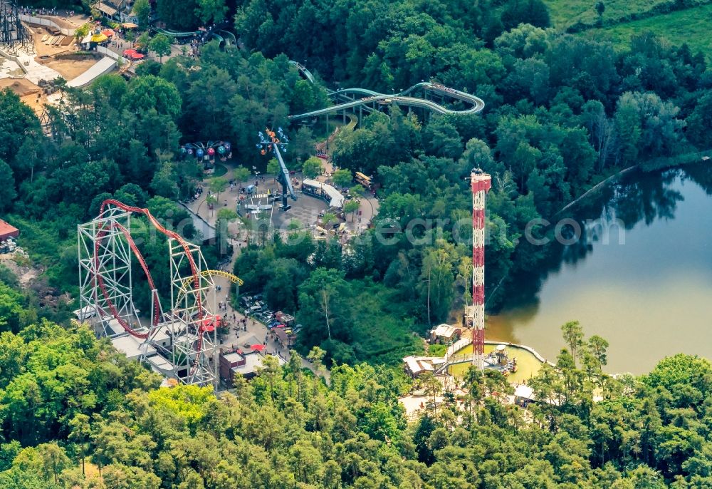 Aerial photograph Haßloch - Leisure Centre - Amusement Park Holiday Park GmbH on Holidayparkstrasse in Hassloch in the state Rhineland-Palatinate