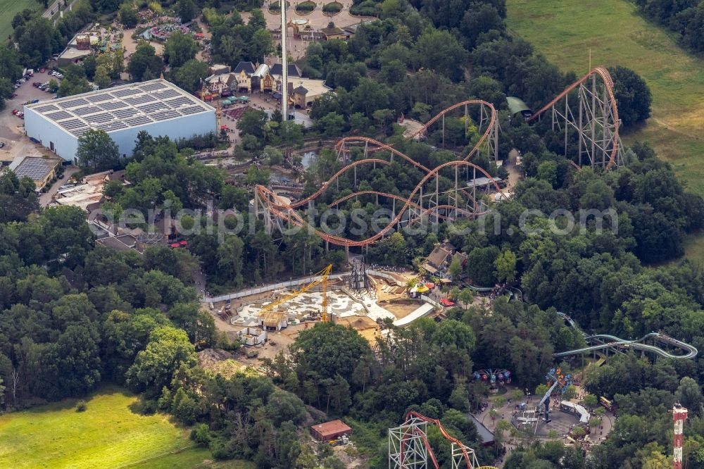 Aerial image Haßloch - Leisure Centre - Amusement Park Holiday Park in Hassloch in the state Rhineland-Palatinate, Germany