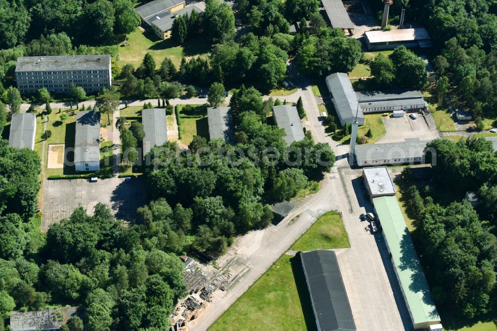 Parchim from the bird's eye view: Leisure centre - seminar house and the youth guest house of the youth conveyor association Parchim / Luebz in Parchim in the federal state Mecklenburg-West Pomerania, Germany
