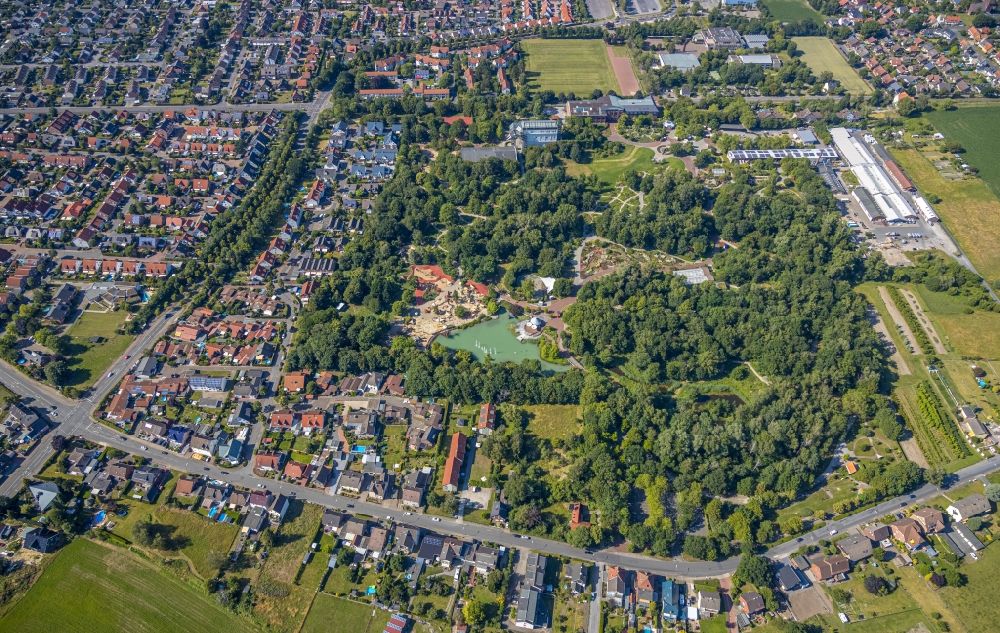 Aerial photograph Hamm - Leisure Centre - Amusement Park of Maximilianpark Hamm GmbH in Hamm in the state North Rhine-Westphalia, Germany