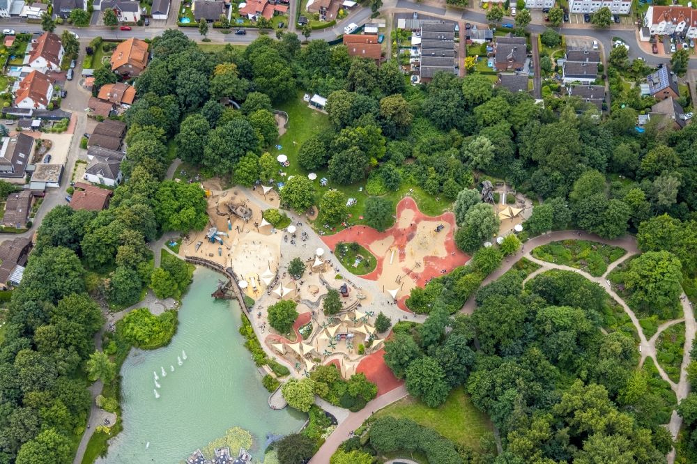 Aerial image Hamm - Leisure Centre - Amusement Park of Maximilianpark Hamm GmbH in the district Werries in Hamm at Ruhrgebiet in the state North Rhine-Westphalia, Germany