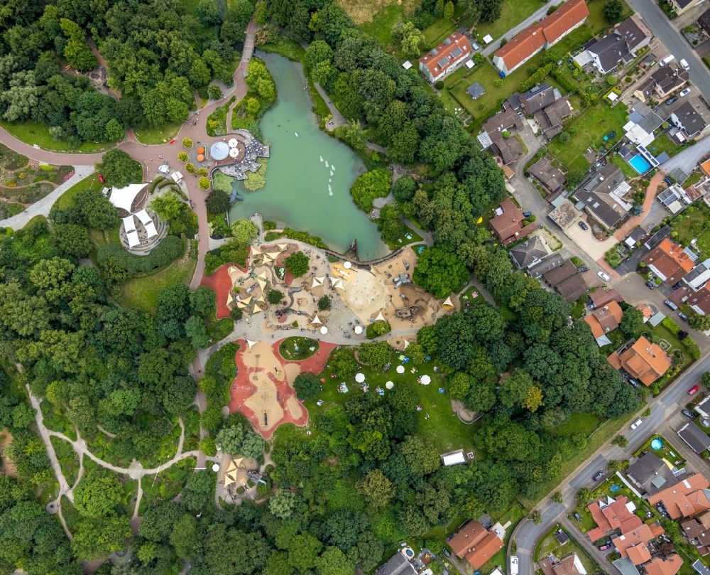 Hamm from above - Leisure Centre - Amusement Park of Maximilianpark Hamm GmbH in the district Werries in Hamm at Ruhrgebiet in the state North Rhine-Westphalia, Germany