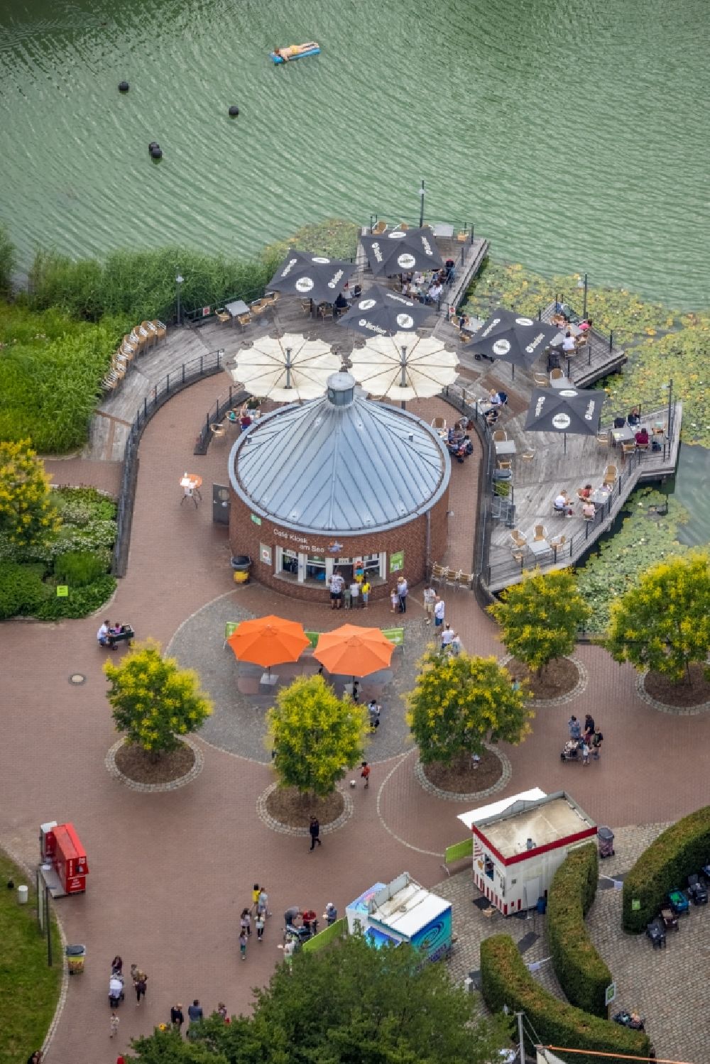 Hamm from above - Leisure Centre - Amusement Park of Maximilianpark Hamm GmbH in the district Werries in Hamm at Ruhrgebiet in the state North Rhine-Westphalia, Germany