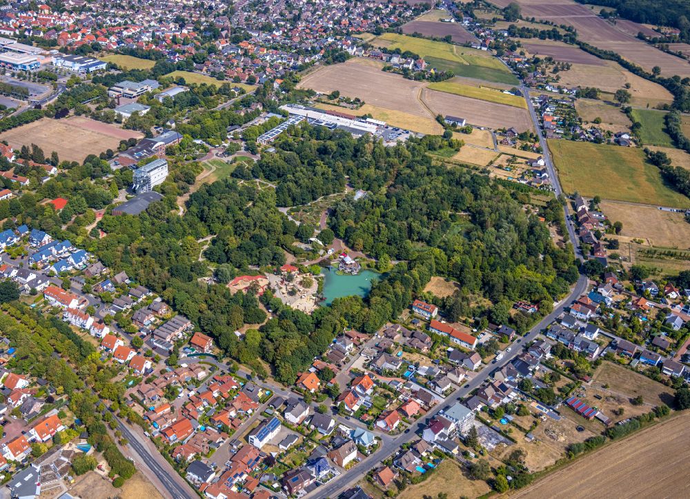 Aerial image Hamm - Leisure Centre - Amusement Park of Maximilianpark Hamm GmbH in the district Werries in Hamm at Ruhrgebiet in the state North Rhine-Westphalia, Germany