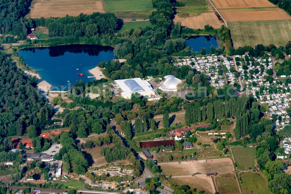 Aerial photograph Rülzheim - Leisure Centre - Amusement Park Mobydick in Ruelzheim in the state Rhineland-Palatinate, Germany