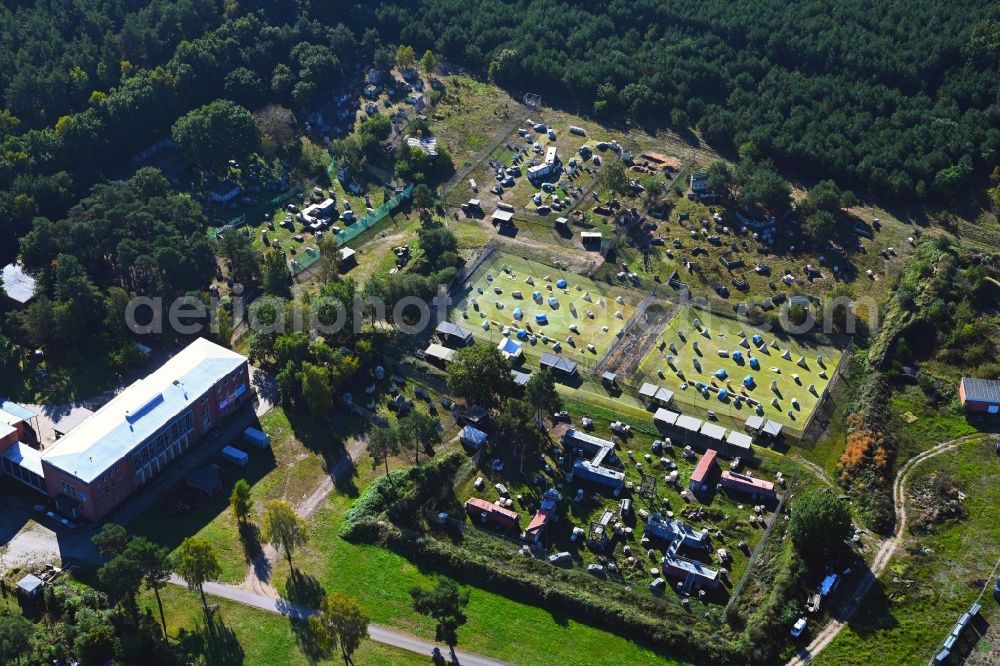 Aerial photograph Wöbbelin - Leisure Centre - Amusement Park Paint-Park in Woebbelin in the state Mecklenburg - Western Pomerania, Germany