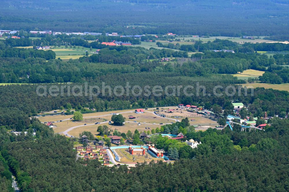 Aerial image Stukenbrock - Leisure Centre - Amusement Park Safariland Stukenbrock in Stukenbrock in the state North Rhine-Westphalia, Germany